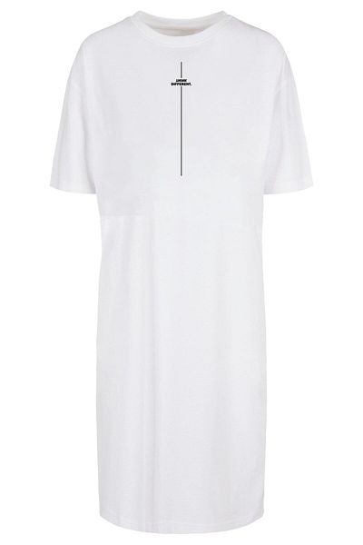 Merchcode Damen Ladies Think Different Übergroßes Tee-Kleid mit Schlitz