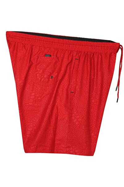 tambattal Men's Plus Size Swim Shorts Seersucker Printed