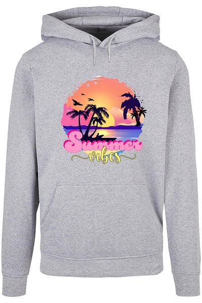 Merchcode Herren Summer Vibes Sunset Basic Hoody