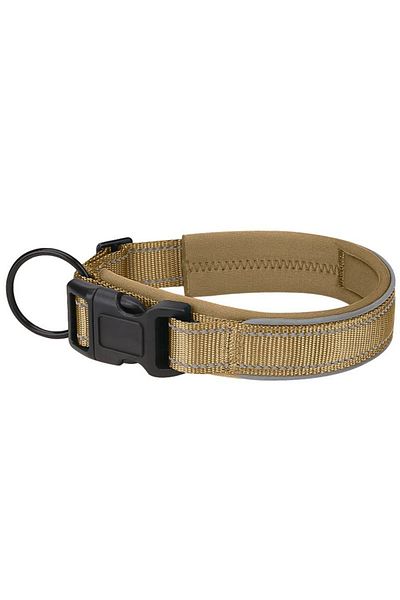 REDz Accessories Zgardă reflectorizantă pentru câini, mărimea XL, reglabilă, nailon, kaki