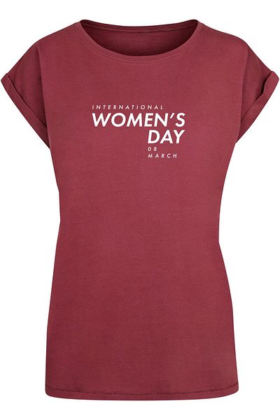 Merchcode Damen Ladies Wd - International Women's Day 3 Extended Shoulder Tee
