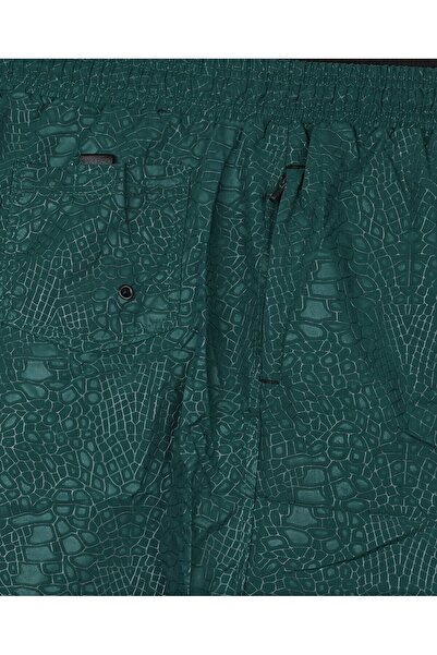 tambattal Erkek Büyük Beden Deniz Şortu Gofre Baskılı