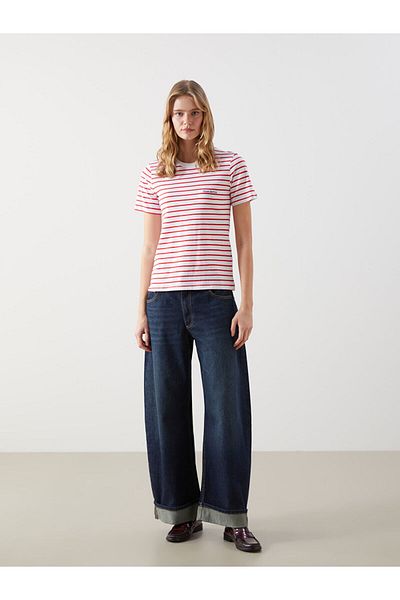 LC Waikiki Crew Neck Striped Women's T-Shirt