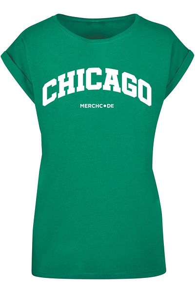 Merchcode Damen Ladies Chicago Wording - T-shirt