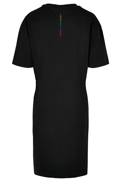 Merchcode Damen Ladies Hope Rainbow Oversized Slit Tee Dress