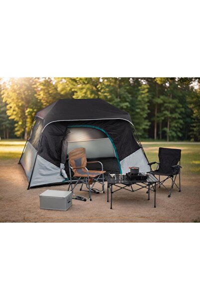 Realx Otomatik 6-8 Kişi Pencereli Çift Katmanlı Su Geçirmez Kamp Çadırı 274x305x172