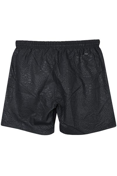 tambattal Men's Plus Size Swim Shorts Seersucker Printed