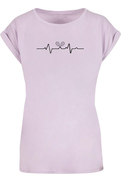 Merchcode Damen Ladies Tennis Beats Extended Shoulder Tee