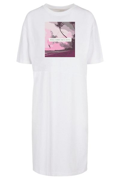 Merchcode Damen Ladies Summer - Every Summer Has A Story Oversized Slit Dress