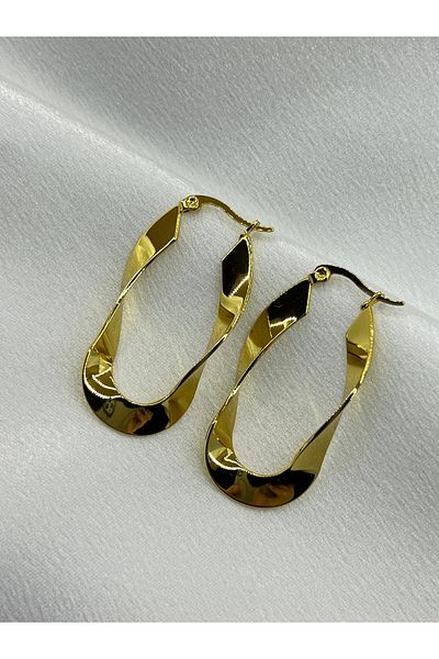 Lavienta Gold Brand Equivalent Steel Earrings