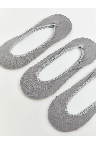 LC Waikiki Women's Plain Ballerina Socks 3-Pack