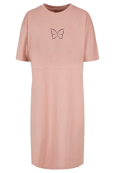 Merchcode Damen Ladies Spring - Butterfly Oversized Slit Dress