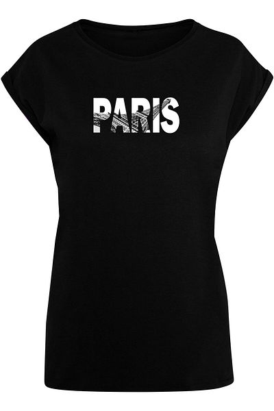 Merchcode Damen Ladies Paris Eiffel Tower T-shirt
