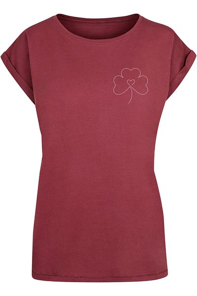 Merchcode Damen Ladies Spring - Leaf Clover Flower T-shirt
