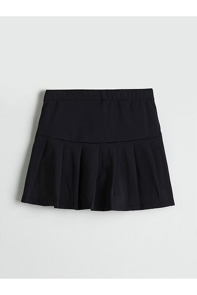 LC Waikiki Elastic Waist Pleated Girl's Shorts Skirt