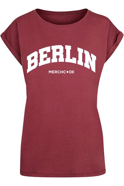 Merchcode Damen Ladies Berlin Wording - T-shirt