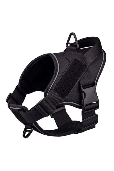 REDz Accessories Ham Guardian, mâner de control, mărimea L, pentru câini, material textil dens, negru