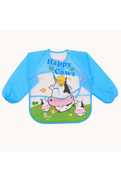 HANNA Waterproof bib with long sleeves - Happy Cows