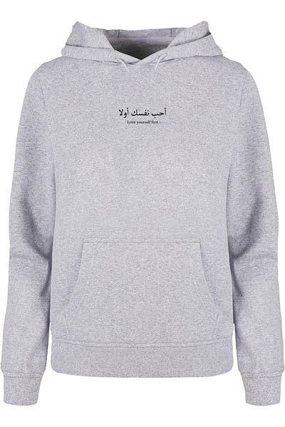 Merchcode Damen Ladies Love Yourself First Basic Hoody