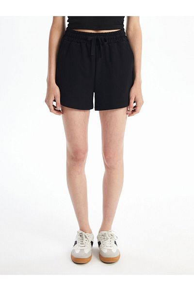 LC Waikiki Women's Elastic Waist Straight Shorts