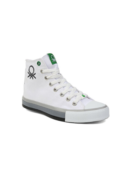 Benetton Kadın Beyaz-grı Spor Ayakkabı Bn-30189