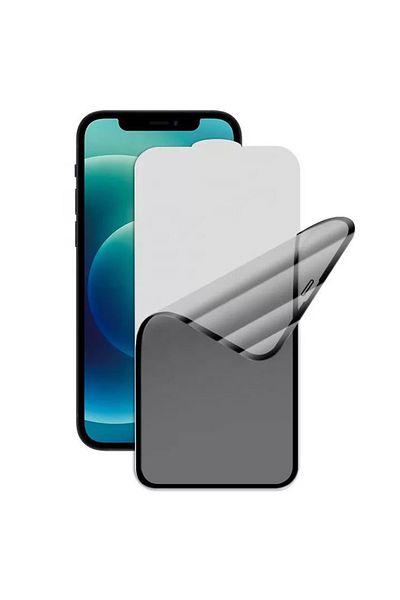REDz Accessories Folie mată de confidențialitate, ceramică, Apple iPhone 16e, folie de protecție pentru ecran, neagră
