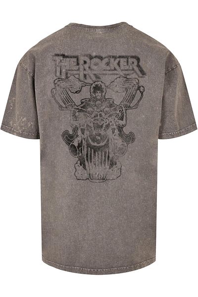 Merchcode Herren Thin Lizzy - Logo Rocker Acid Washed Oversized Tee