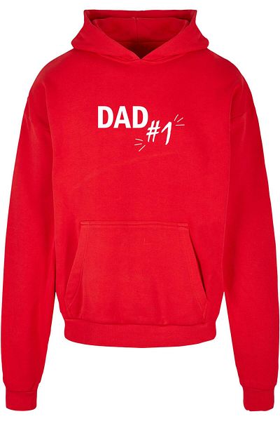 Merchcode Herren Fathers Day - Dad Number 1 Ultra Heavy Hoody