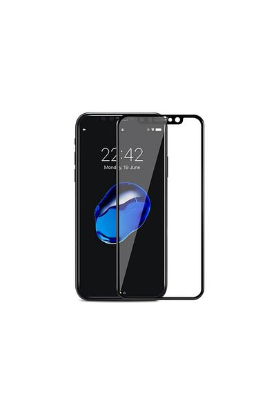 REDz Accessories Folie de sticlă, compatibilă cu iPhone X/xs/compatibilă cu iPhone 11 Pro, ecran complet 3D, neagră
