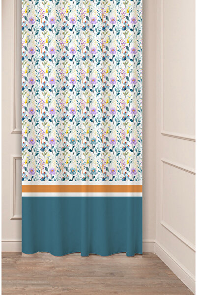 GREENDECOR تصميم مخصص زهرة ورقة الخط القديم نمط العرقية المطبوعة الرقمية (جنا...