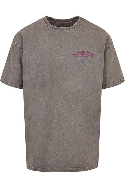 Merchcode Herren College Club Acid Washed Oversized Tee