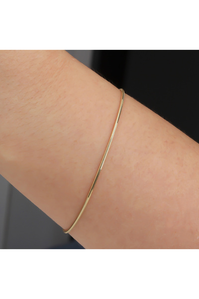 Glorria Altın 1,5 Mm Tondo Zincir Bileklik