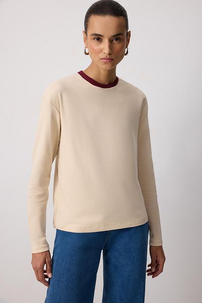 Touché Privé Ribbon Collar T-Shirt