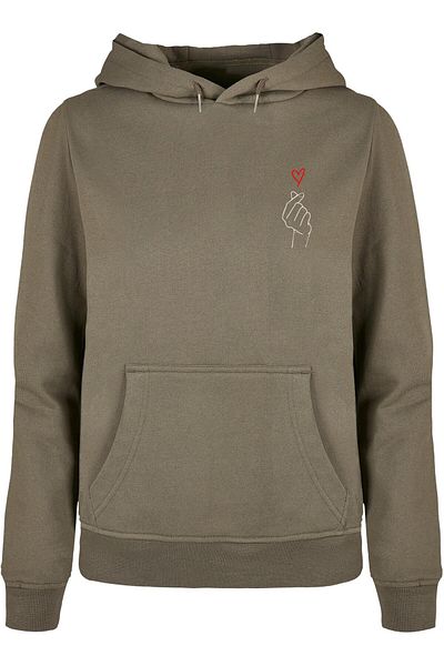 Merchcode Damen Ladies K Heart Basic Hoody