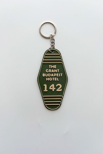 sin istanbul Retro Budapest Hotel Silver Chain Keychain