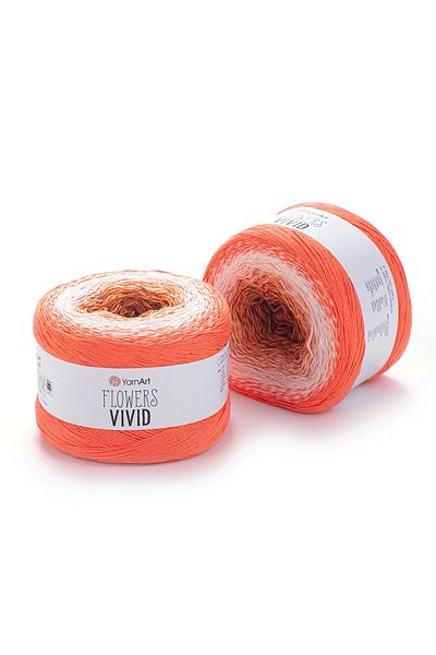 Yarnart Flowers Vivid - Μαρμάρινο Χειροποίητο Πλεκτό Νήμα Ebruli-512