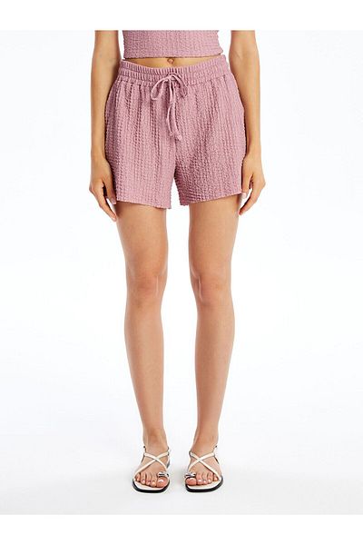 LC Waikiki Women's Elastic Waist Straight Shorts