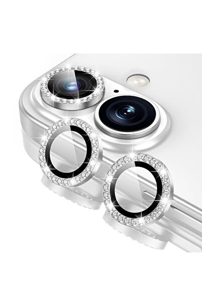 REDz Accessories Folie foto cu strasuri pentru iPhone 17Individual, sticlă, argintiu