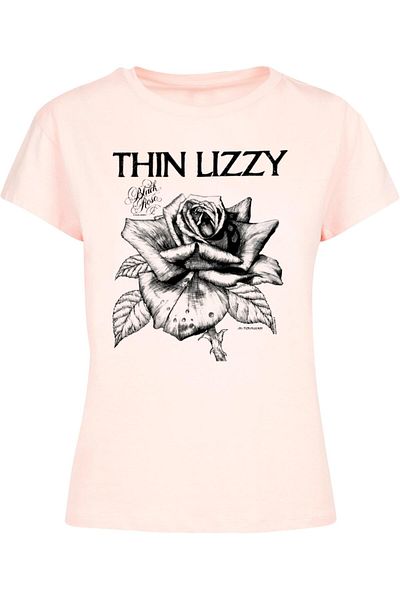 Merchcode Damen Ladies Thin Lizzy - Rose Logo Box Tee