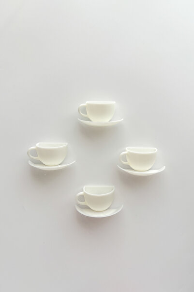 sin istanbul 4'lü Türk Kahvesi Fincanı Buzdolabı Magneti