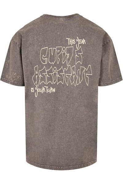 Merchcode Herren Cupid´s Assistant Acid Washed Heavy Oversize Tee