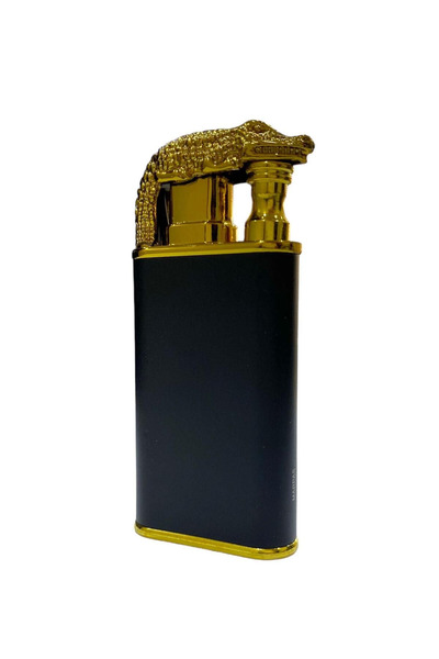 Go İthalat Timsah Başlı Klasik Çakmak – Izgaralı Yanma, Aç Kapa Kapaklı Klasik Çakmak