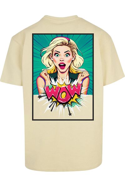 Merchcode Herren Wow Comic Heavy Oversized Tee