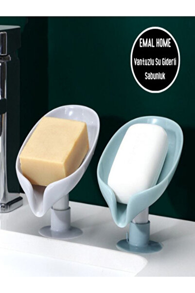Emal Home Pratik Vantuzlu Su Giderli Sabunluk | Vantuzlu Su Tutmaz Katı Sabunluk