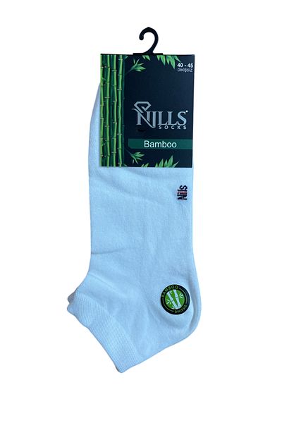 RENKLİ DÜNYA MODASI Rdm Ni̇lls Series Bamboo White Ankle Socks 6 Pcs