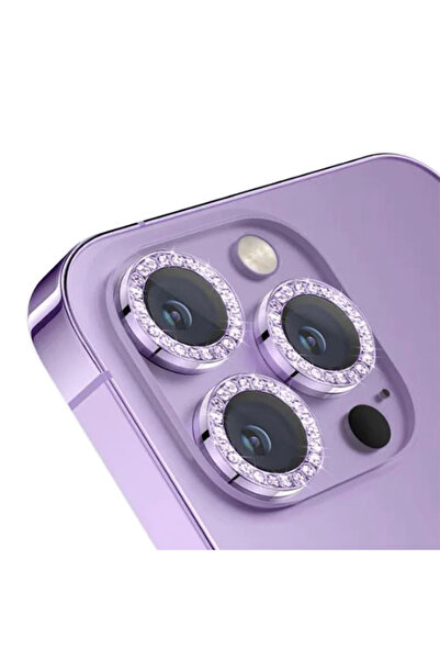 REDz Accessories Film foto cu strasuri, individual, compatibil cu iPhone 14 P...