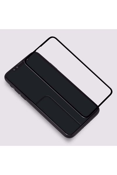 REDz Accessories Folie de sticlă securizată compatibilă cu iPhone XS Max, 3D Negru, ECRAN COMPLET, Sticlă securizată, Anti-șoc