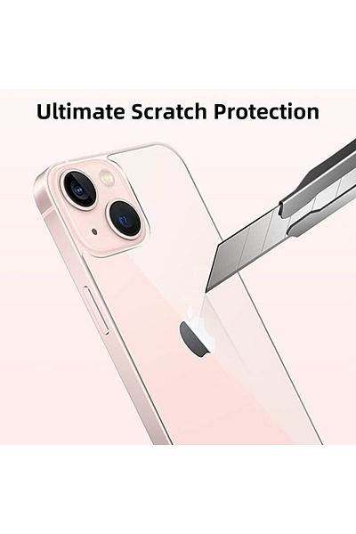 REDz Accessories Folie spate, Sticlă securizată, Compatibil cu iPhone 13 / Compatibil cu iPhone 14, Transparent
