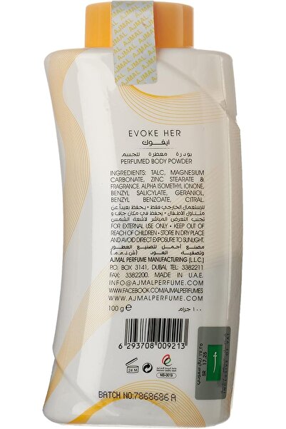 Ajmal Evoke Body Powder, 100 grams