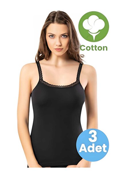 Tezzgelsin Жіночий трикотажний топ з мереживним коміром та бавовняною підкладкою